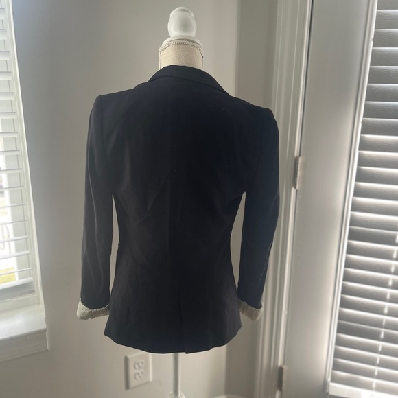 Zara Elegant Black Blazer with Silver Accent - Picture 6 of 7